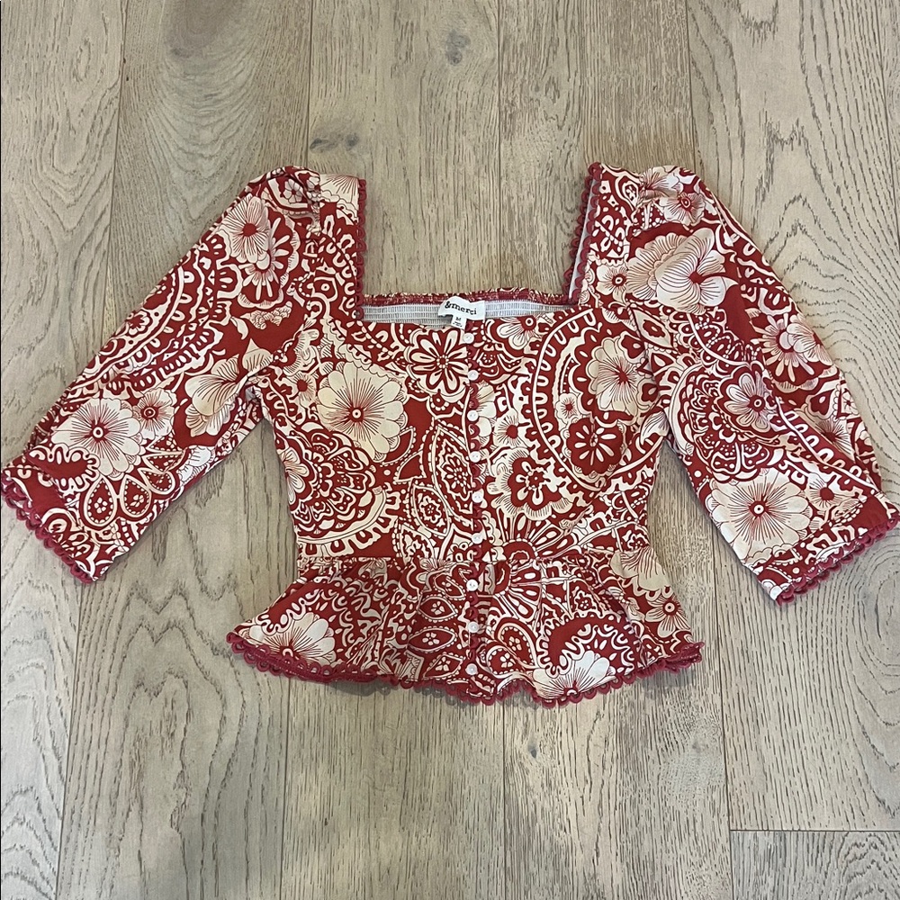 &merci peplum blouse